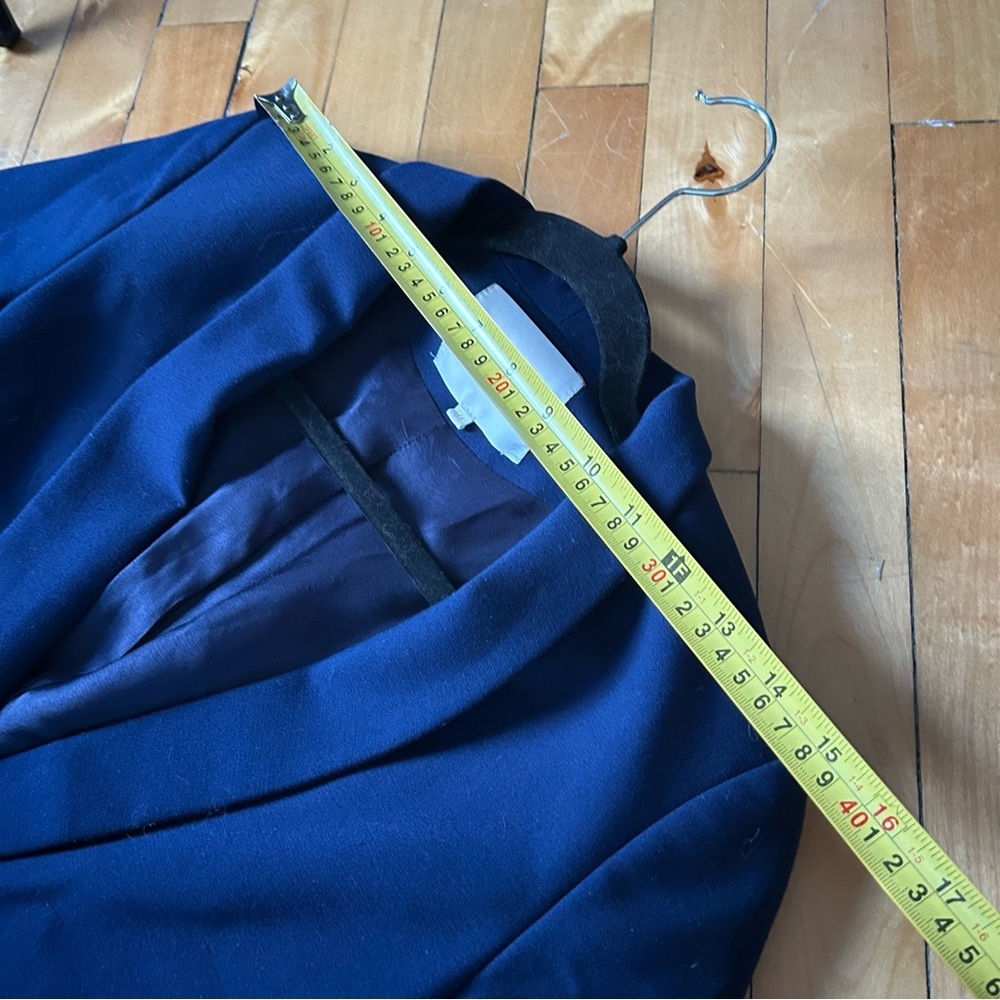 Maje Sz S (36) Navy Tailored Gold Button Elegant Blazer - Picture 11 of 15